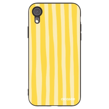 Picasee silikonski črni ovitek za Apple iPhone 6 Plus/6S Plus - Lines lemon