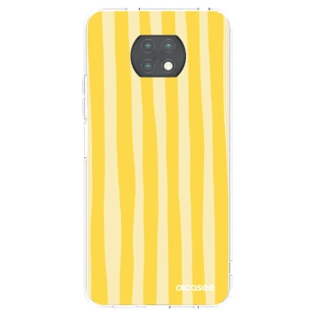 Picasee silikonski prozorni ovitek za Xiaomi Redmi Note 9T - Lines lemon