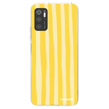 Picasee silikonski prozorni ovitek za Xiaomi Poco M3 Pro 5G - Lines lemon