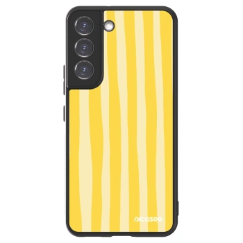 Picasee ULTIMATE CASE za Samsung Galaxy S22 5G - Lines lemon