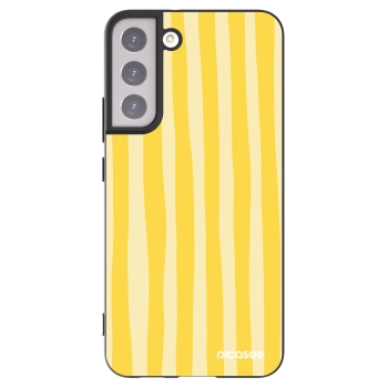 Picasee silikonski črni ovitek za Samsung Galaxy S22+ 5G - Lines lemon
