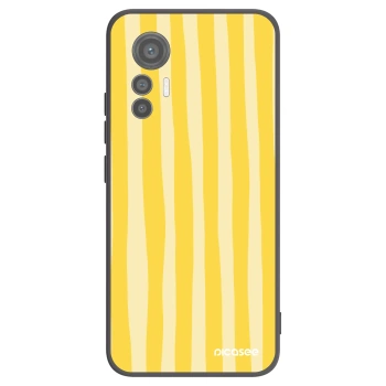 Picasee silikonski črni ovitek za Xiaomi 12 Lite - Lines lemon