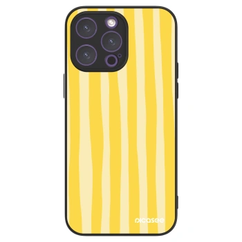 Picasee ULTIMATE CASE MagSafe za Apple iPhone 14 Pro Max - Lines lemon
