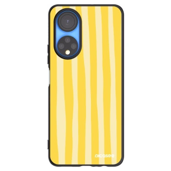 Picasee silikonski črni ovitek za Honor X7 - Lines lemon