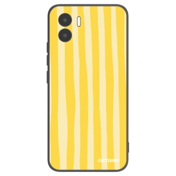 Picasee silikonski črni ovitek za Xiaomi Redmi A1 - Lines lemon