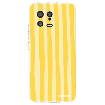 Picasee silikonski prozorni ovitek za Xiaomi 13 - Lines lemon