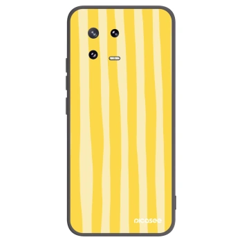 Picasee silikonski črni ovitek za Xiaomi 13 Pro - Lines lemon