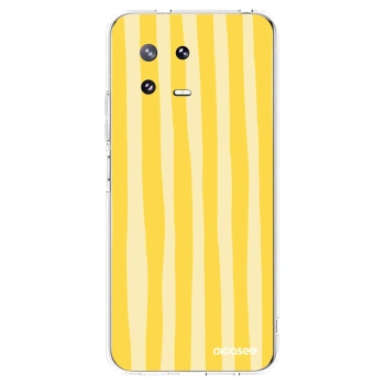 Picasee silikonski prozorni ovitek za Xiaomi 13 Pro - Lines lemon