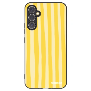 Picasee silikonski črni ovitek za Samsung Galaxy A34 5G A346B - Lines lemon