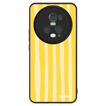 Ovitek za Honor Magic5 Pro - Lines lemon