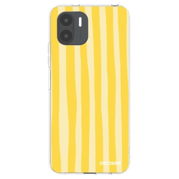 Picasee silikonski prozorni ovitek za Xiaomi Redmi A2 - Lines lemon
