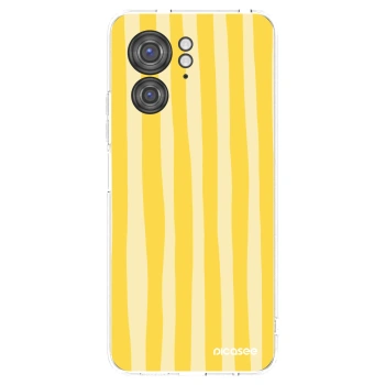 Picasee silikonski prozorni ovitek za Motorola Edge 40 - Lines lemon