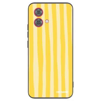 Ovitek za Motorola Moto G84 5G - Lines lemon