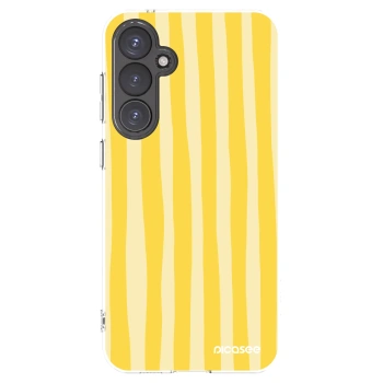 Picasee silikonski prozorni ovitek za Samsung Galaxy S23 FE S711B - Lines lemon