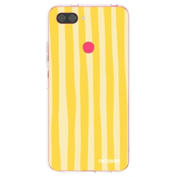 Picasee silikonski prozorni ovitek za Xiaomi Mi 8 Lite - Lines lemon