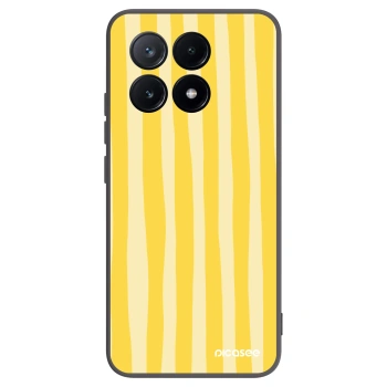 Picasee silikonski črni ovitek za Xiaomi Poco X6 Pro - Lines lemon