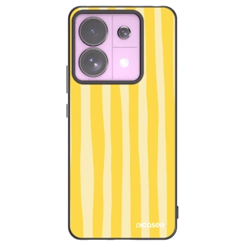 Picasee silikonski črni ovitek za Xiaomi Redmi Note 13 Pro 5G - Lines lemon