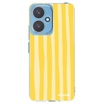 Picasee silikonski prozorni ovitek za Xiaomi Redmi 13C 5G - Lines lemon