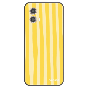 Ovitek za Motorola Moto G53 5G - Lines lemon