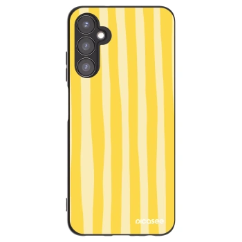Picasee silikonski črni ovitek za Samsung Galaxy A05s A057G - Lines lemon