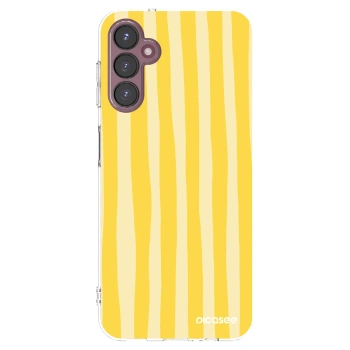 Picasee silikonski prozorni ovitek za Samsung Galaxy A05s A057G - Lines lemon