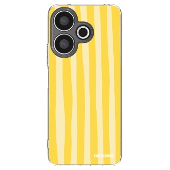 Picasee silikonski prozorni ovitek za Xiaomi Redmi 13 4G - Lines lemon