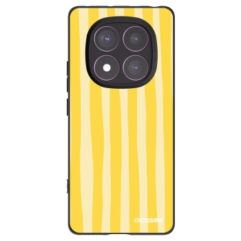 Picasee silikonski črni ovitek za Xiaomi Redmi Note 14 Pro 4G - Lines lemon