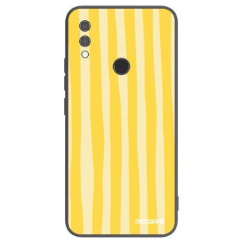 Picasee silikonski črni ovitek za Xiaomi Redmi Note 7 - Lines lemon