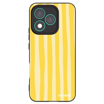 Picasee silikonski črni ovitek za Honor 400 Lite 5G - Lines lemon