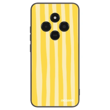 Picasee silikonski črni ovitek za Xiaomi Poco C75 - Lines lemon