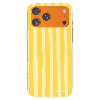Picasee silikonski prozorni ovitek za Apple iPhone 17 Pro Max - Lines lemon