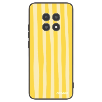 Picasee silikonski črni ovitek za Realme 12X - Lines lemon
