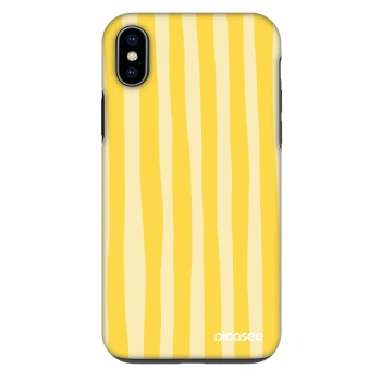 Ovitek za Apple iPhone XS Max - Lines lemon