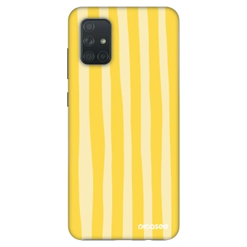 Ovitek za Samsung Galaxy A71 A715F - Lines lemon