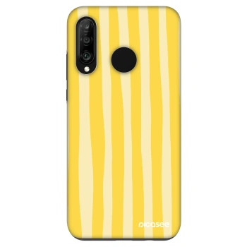 Ovitek za Huawei P30 Lite - Lines lemon
