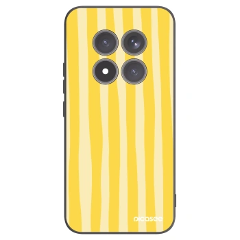 Picasee silikonski črni ovitek za Xiaomi Redmi Note 15 Pro+ - Lines lemon