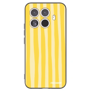 Picasee silikonski črni ovitek za Xiaomi 15T Pro - Lines lemon