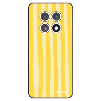 Picasee silikonski črni ovitek za Xiaomi Redmi Note 15 4G - Lines lemon