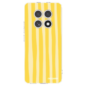Picasee silikonski prozorni ovitek za Xiaomi Redmi Note 15 4G - Lines lemon