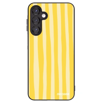 Picasee silikonski črni ovitek za Samsung Galaxy A16 4G - Lines lemon