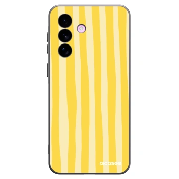 Picasee silikonski črni ovitek za Samsung Galaxy A57 5G - Lines lemon