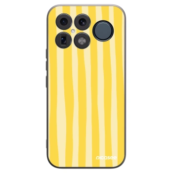 Picasee silikonski črni ovitek za Xiaomi Poco F8 Ultra - Lines lemon