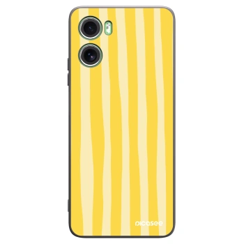 Picasee silikonski črni ovitek za Motorola Moto G06 - Lines lemon