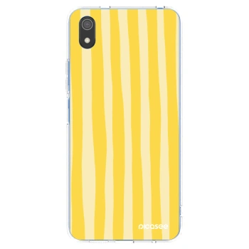 Picasee silikonski prozorni ovitek za Xiaomi Redmi 7A - Lines lemon