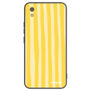 Picasee silikonski črni ovitek za Xiaomi Redmi 7A - Lines lemon