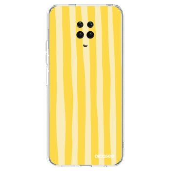 Picasee silikonski prozorni ovitek za Xiaomi Redmi Note 9S - Lines lemon