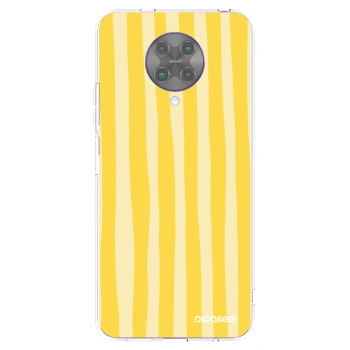 Picasee silikonski prozorni ovitek za Xiaomi Poco F2 Pro - Lines lemon