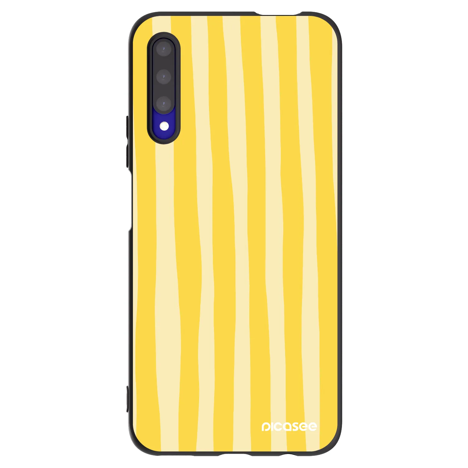 Picasee silikonski črni ovitek za Honor 9X Pro - Lines lemon