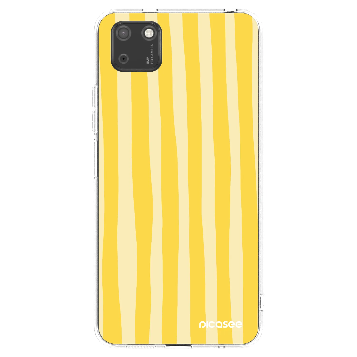 Picasee silikonski prozorni ovitek za Huawei Y5P - Lines lemon