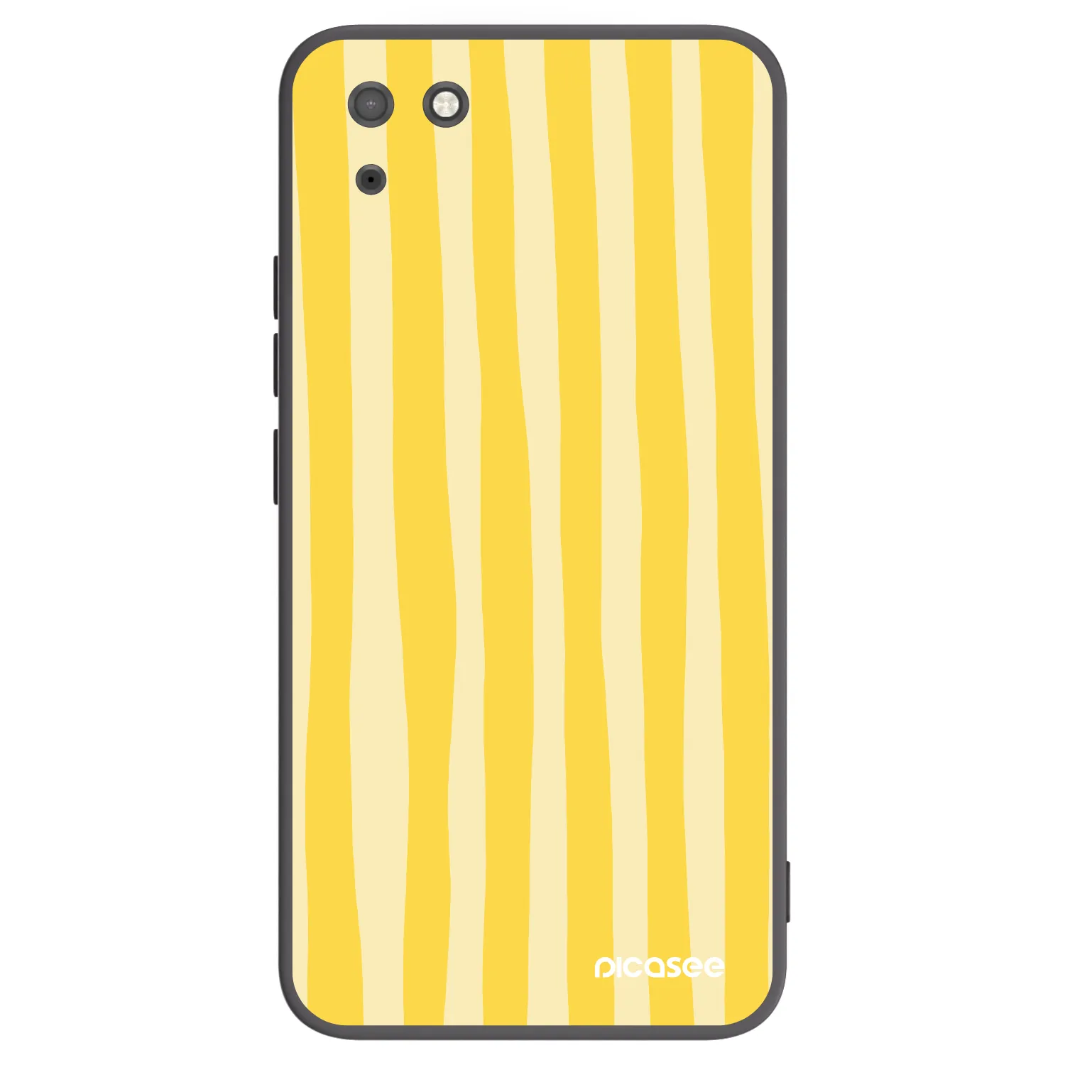 Picasee silikonski črni ovitek za Huawei Y5P - Lines lemon